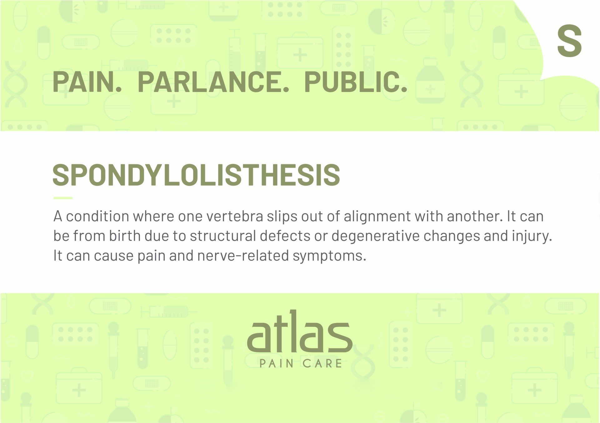 Pain Glossary image - Atlas